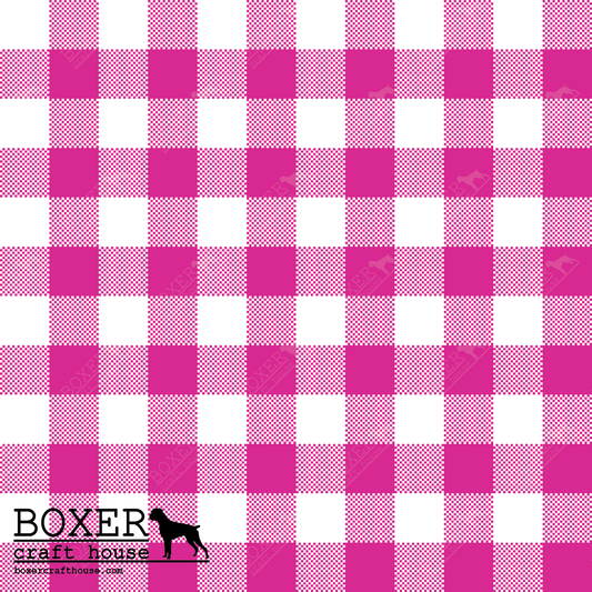 Gingham 1/2" - Pink