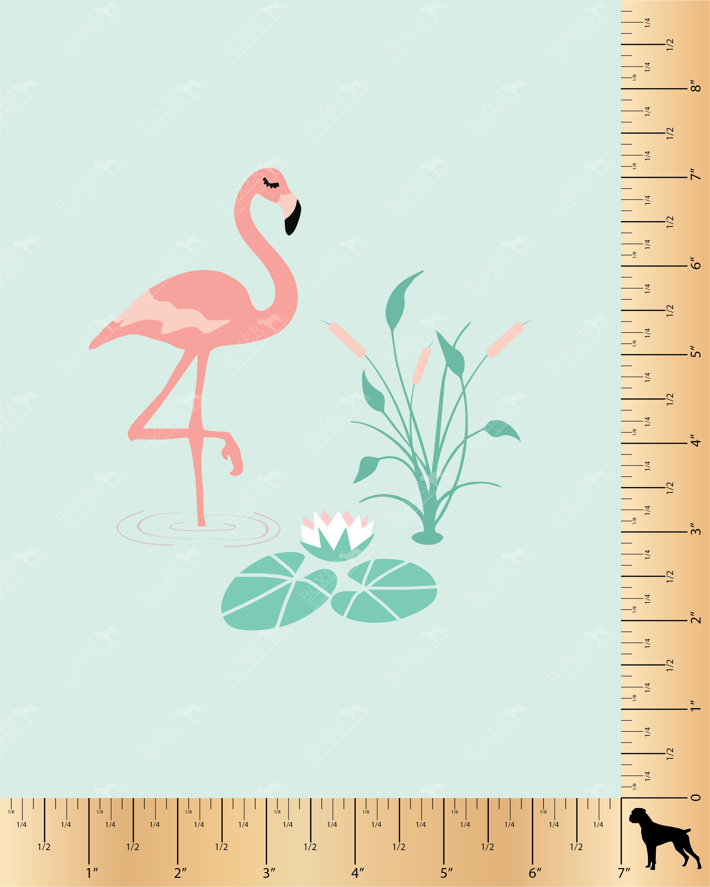 Flamingo Ruler Mav Pack Panel - Flamingo Panel One – Boxer Craft House