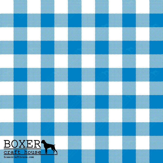 Gingham 1/2" - Blue