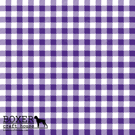 Gingham 1/4" - Medium Purple