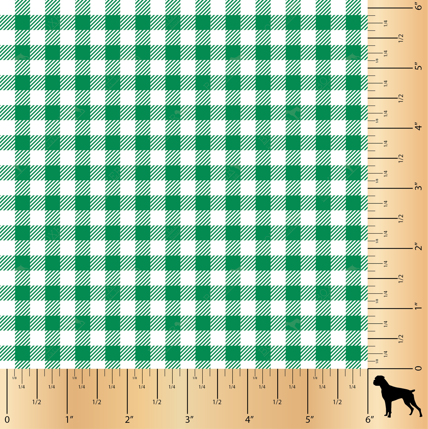 HTV Patterns - Gingham 1/4" Green Bee