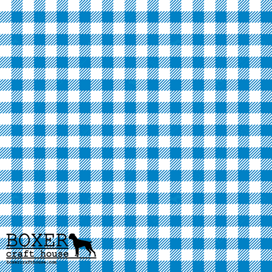 Gingham 1/4" - Blue