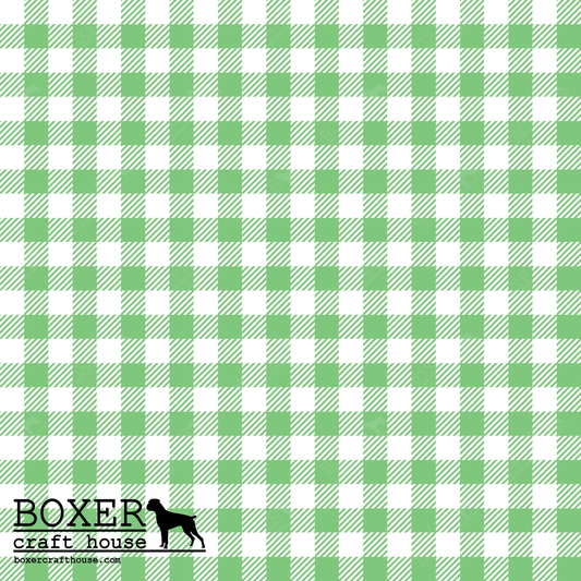 Gingham 1/4" - Summer Green