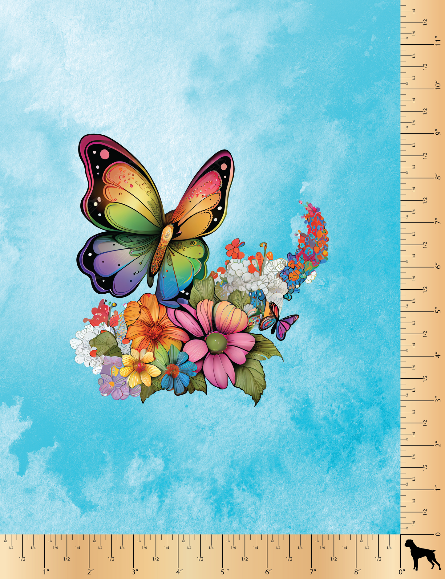 Mav Pack Panel - Butterflies & Flowers - Panel One