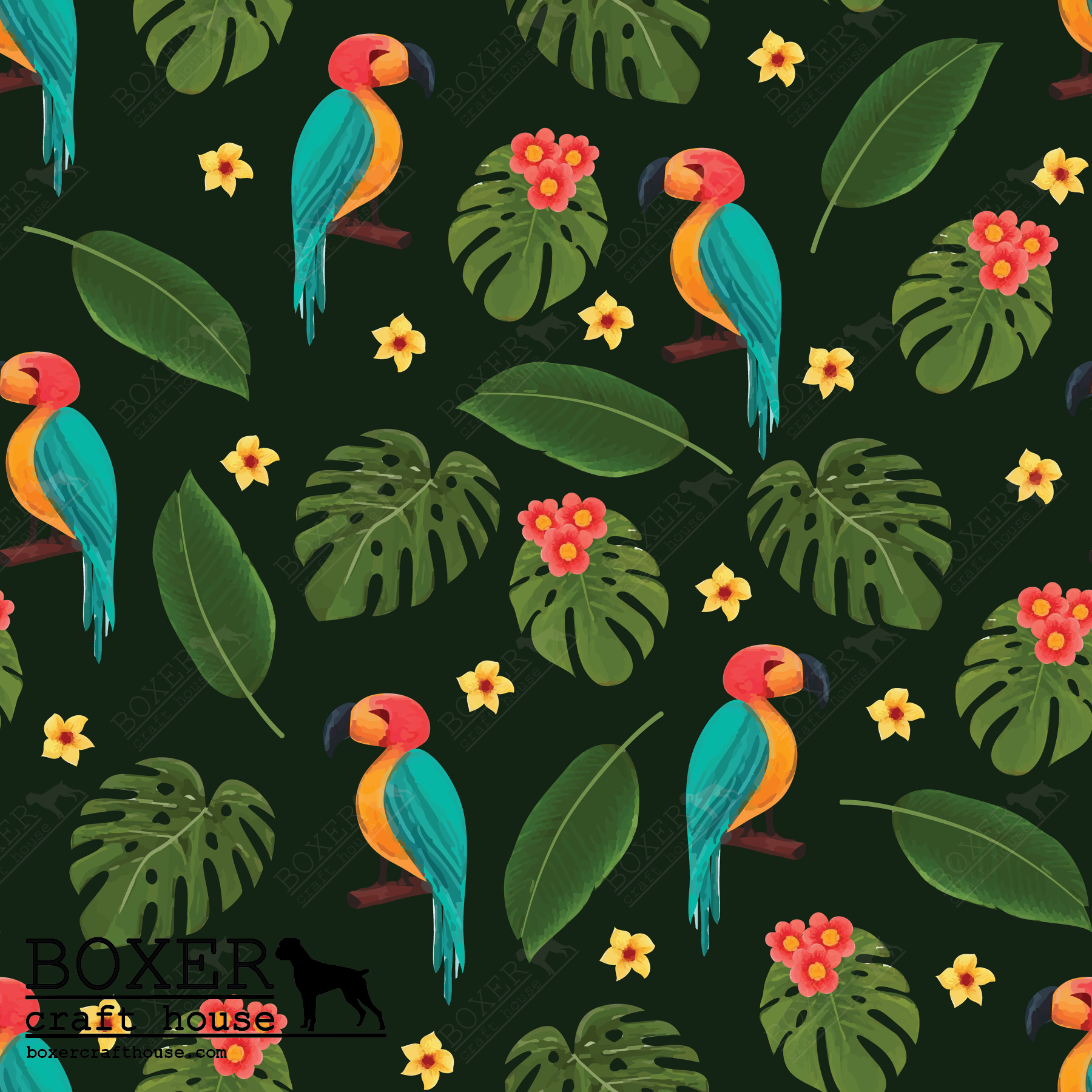 Tropics, Printed Faux Leather, Printed in USA