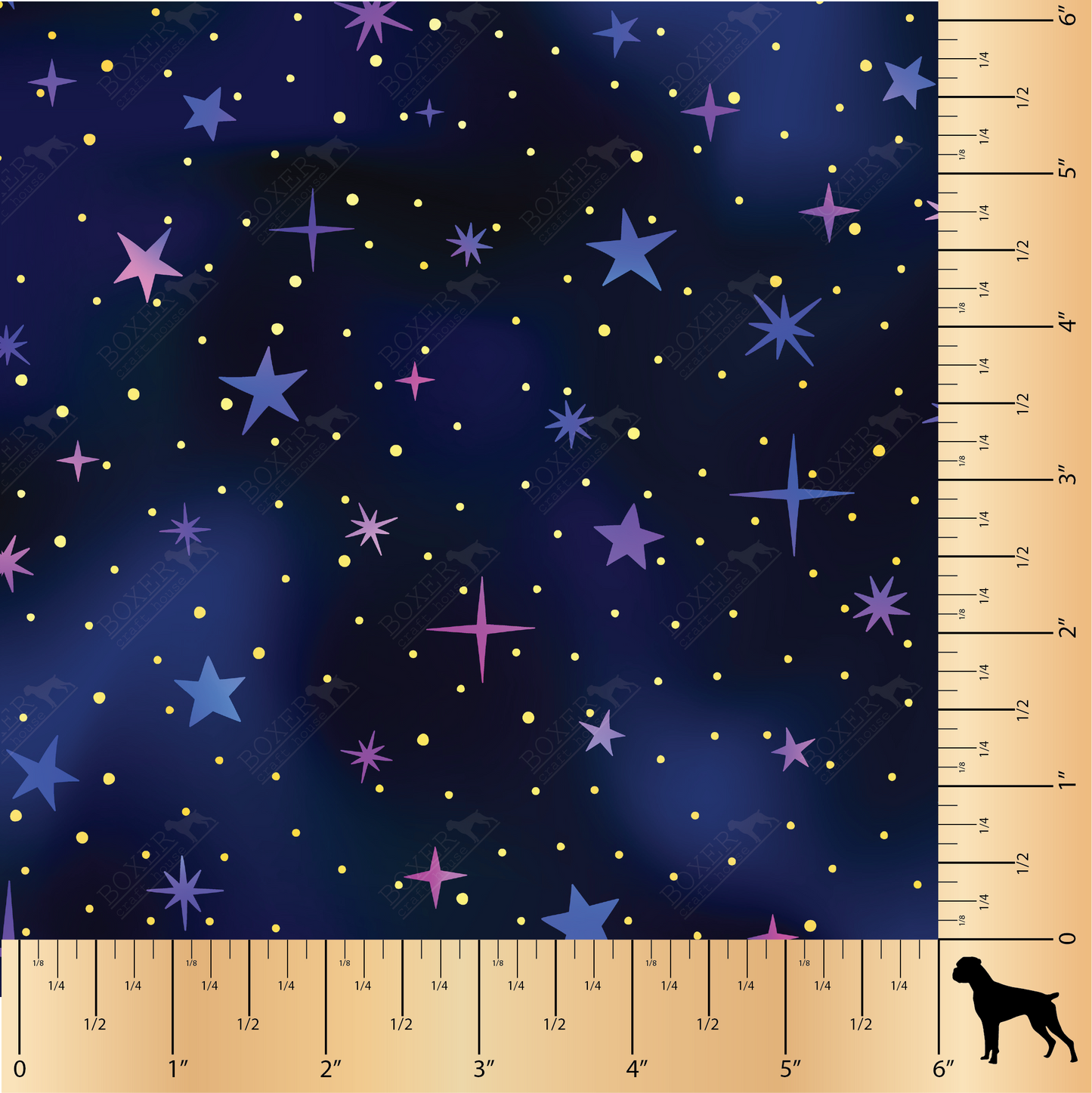 Galaxy Printed Faux Leather Printed Vinyl Moons, Science, Star