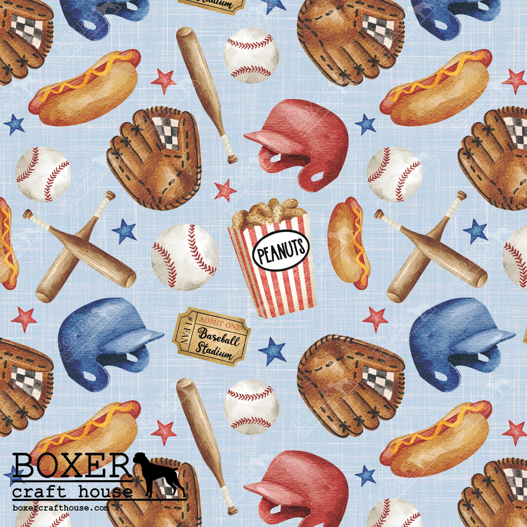 10 Baseball Pattern Baseball - Pattern One – Boxer Craft House
