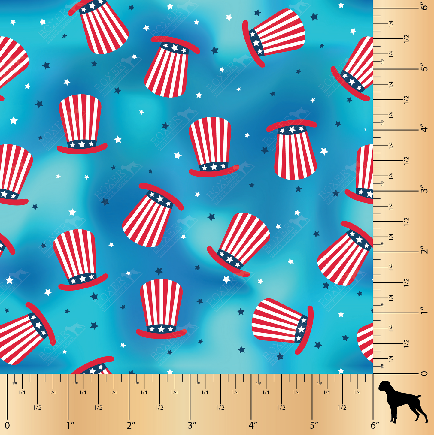 American Gnomes PFL, Printed Faux Leather, Independence Day Faux Leather, Sewing Vinyl, Embroidery Vinyl, Craft Supplies, Boxer Craft House, Gnomes, July 4th, Bag Making Supplies Red White and Blue, Flags, Fireworks,