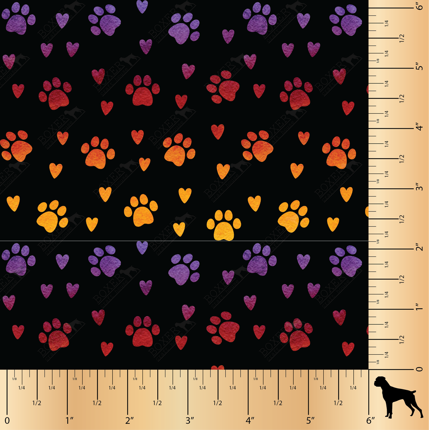 Printed Faux Leather, Faux Leather, Embroidery Vinyl, Sewing with faux leather, Printed in the USA, Paw Print Vinyl, Animal Lovers, Faux Leather for bags, Purse Making, Poop Bag Faux Leather, Boxer Craft House Faux Leather, Embroidery, Rainbow Paws,