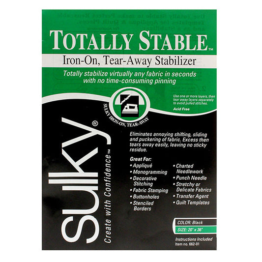 Totally Stable Iron-on Tear-Away Stabilizer Sulky