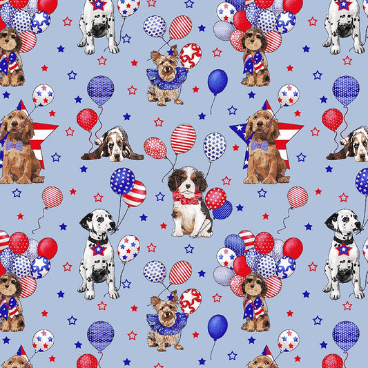 Multi Dogs With Balloons
