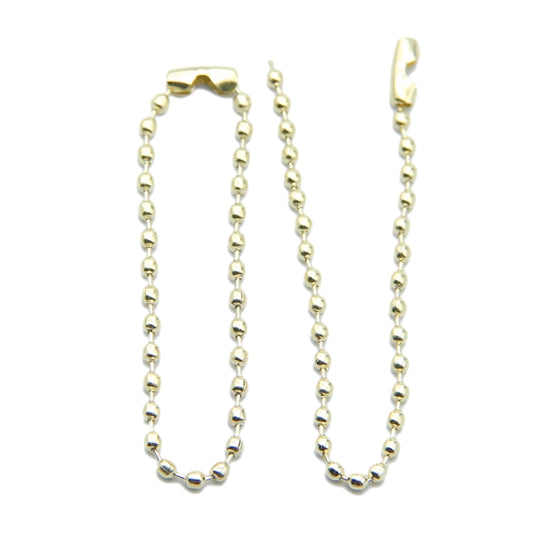 Bead Ball Chain 3 Inches - Gold