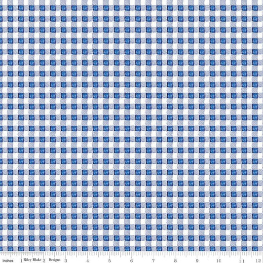 Sunshine & Dewdrops Gingham Blue