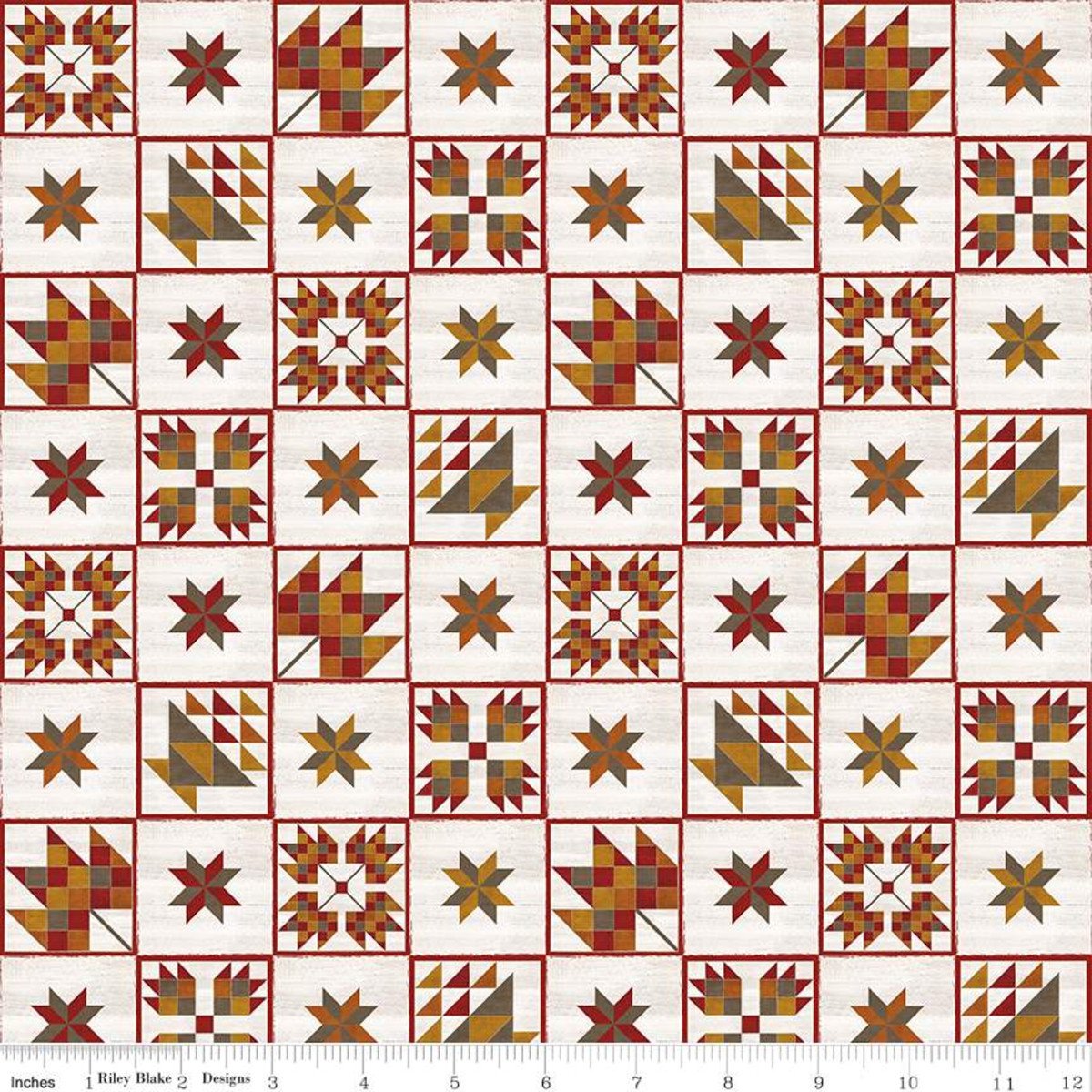 Fall Barn Quilts Blocks Parchment