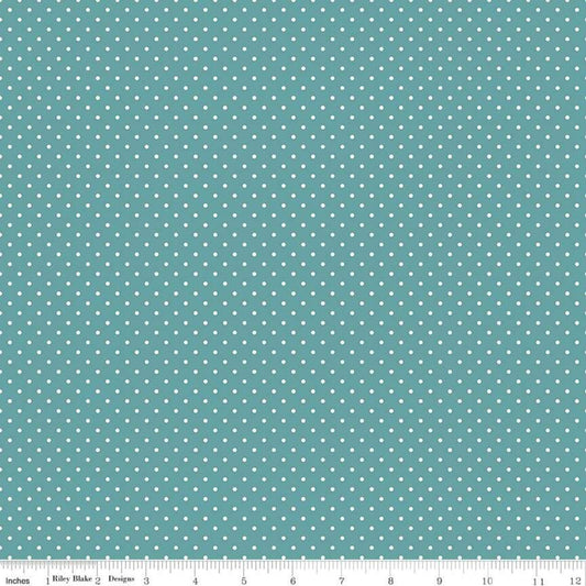 Swiss Dot Teal