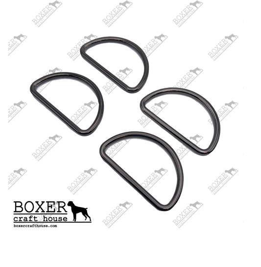 D-Ring 1.50 inch - Gun Metal 4pc