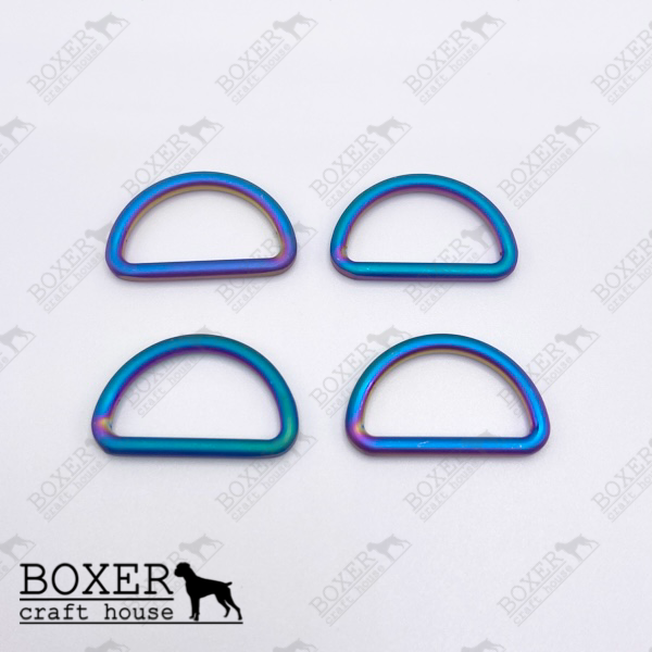 D-Ring 1 inch - Matte Rainbow 4pc