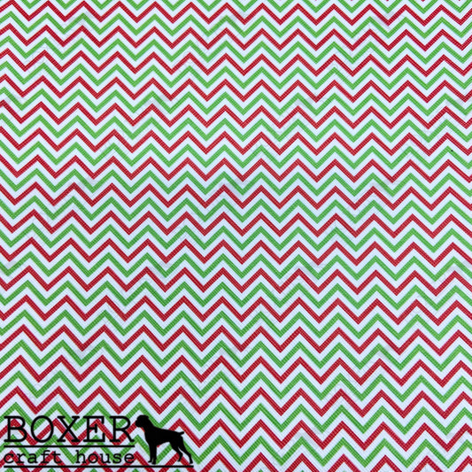 Red and Green Chevron