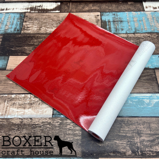Red Wet look, Red Faux Leather, Embroidery Vinyl, Sewing Faux Leather, Wet Look, Vinyl, Yellow Faux Leather, Bag makers faux leather, Boxer Craft House Faux Leather, USA company, Purse making material, Wet Look Material Quality Faux Leather, Red Faux Leather