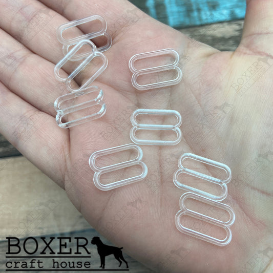 Invisible Lingerie Sliders 15mm Clear