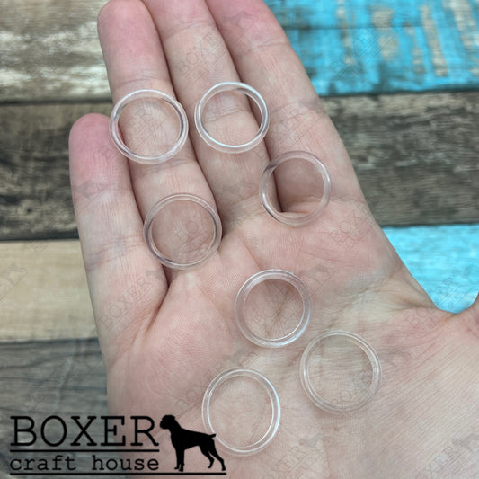 Invisible Lingerie Rings 15mm Clear