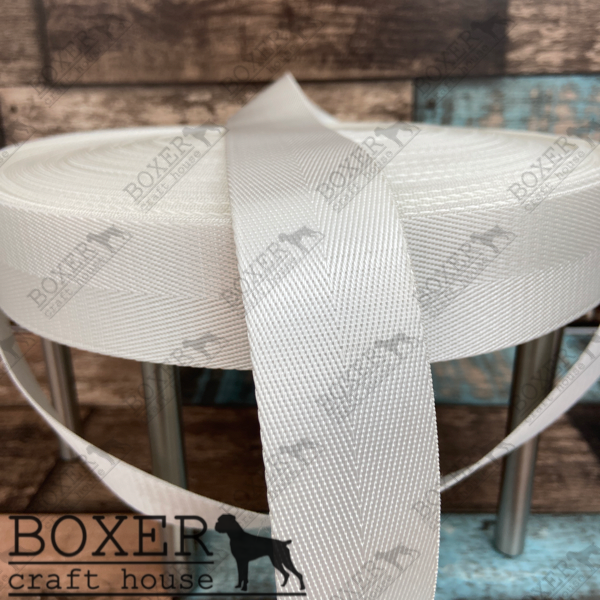 Nylon Webbing 1.50" Wide - White