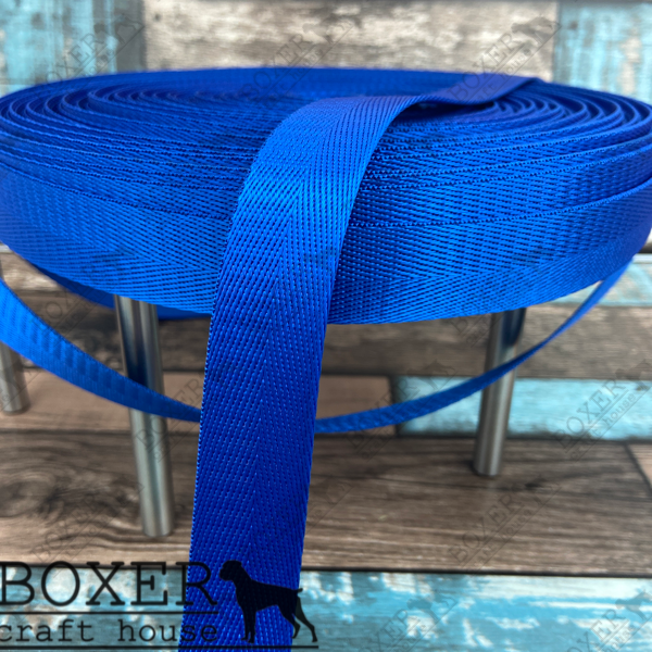 Nylon Webbing 1" Wide - Blue