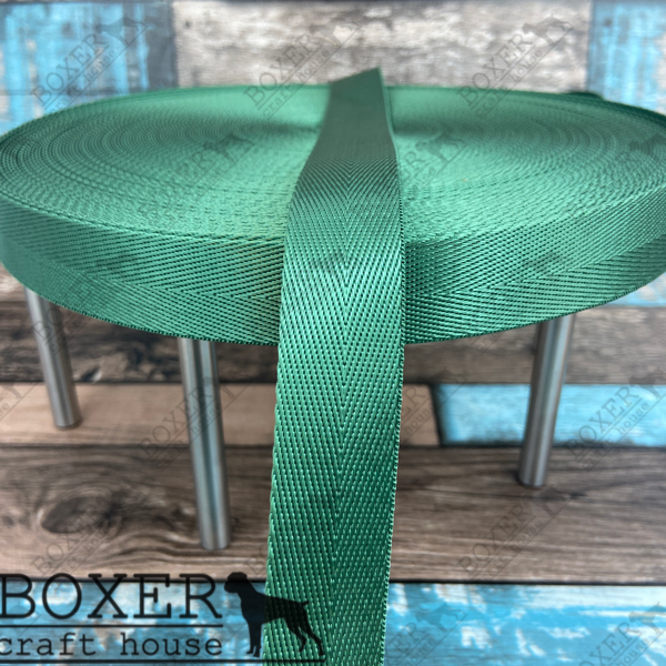 Nylon Webbing 1" Wide - Green