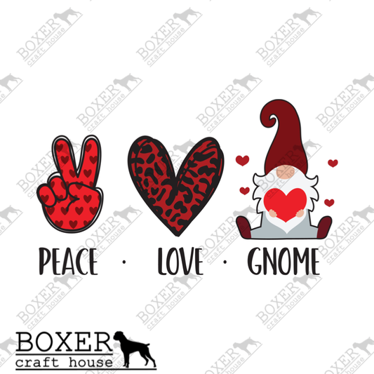 Peace Love Gnome