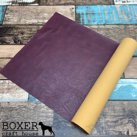 Burgundy Faux Leather