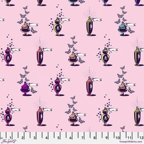 Apothecary - Nerium Nightshade (Déjà Vu), Tula Pink Fabric, Quilting Fabric, Cotton Fabric, Tula Pink, Nightshade,