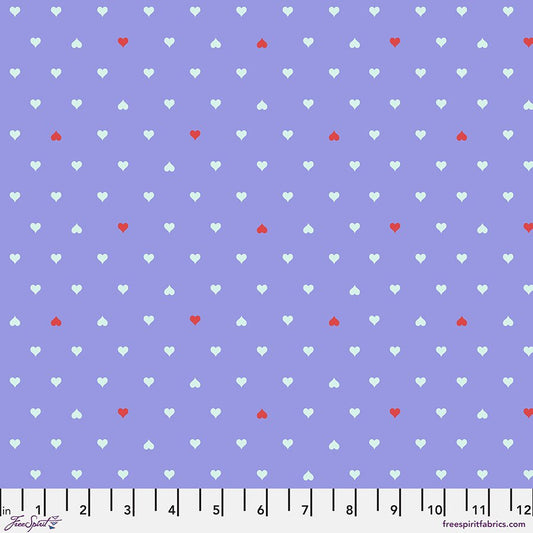 Tula Pink Fabric, Besties Collection, Buy Tula Pink, Sewing, Quilting Fabric, Boxer Craft House Fabric, Unconditional Love - Bluebell Besties,