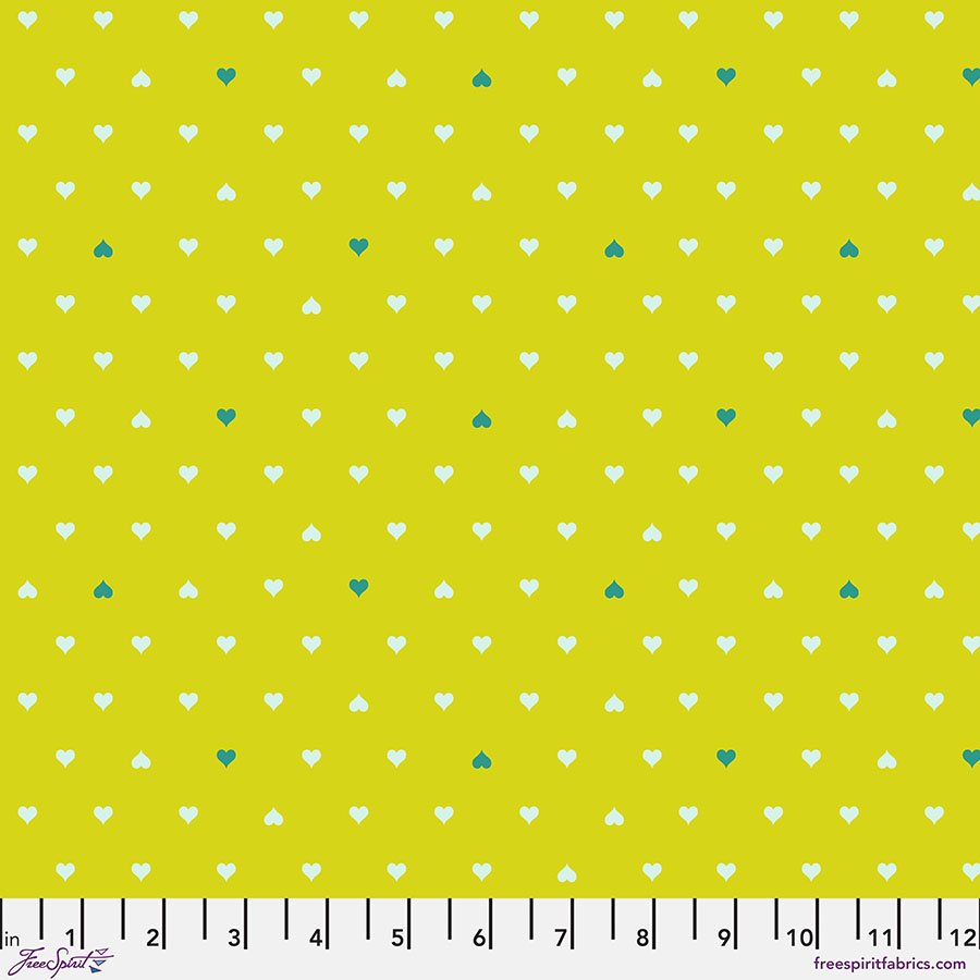 Tula Pink Fabric, Besties Collection, Buy Tula Pink, Sewing, Quilting Fabric, Boxer Craft House Fabric, Unconditional Love - Clover Besties,