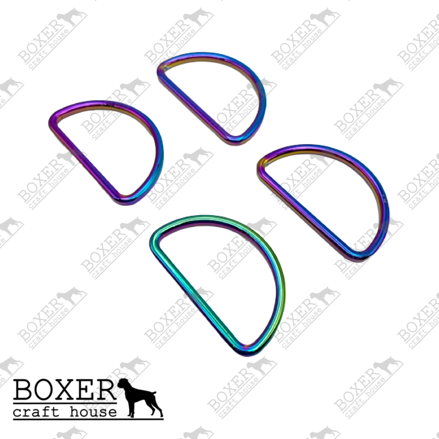 D-Ring 1.50 inch - Rainbow 4pc