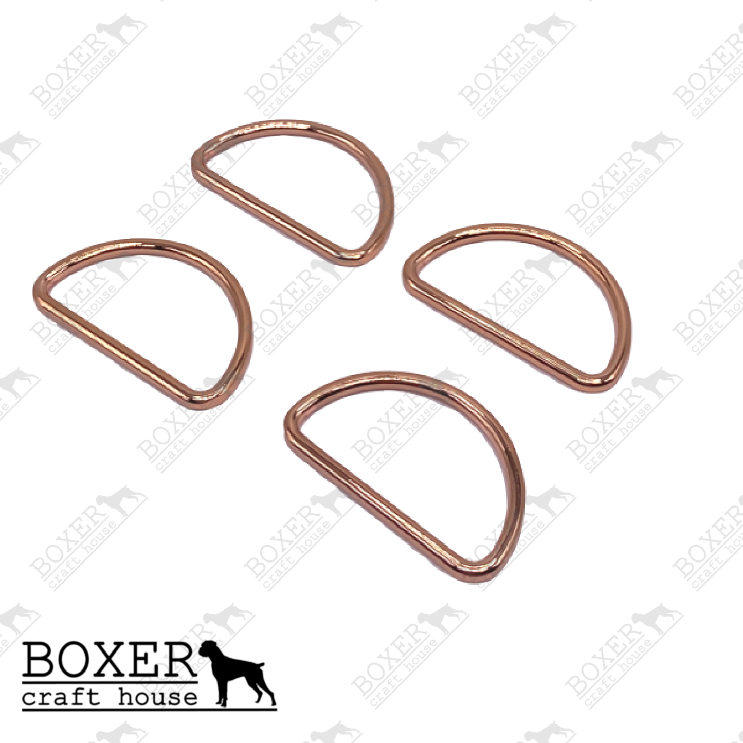 D-Ring 1.50 inch - Rose Gold 4pc