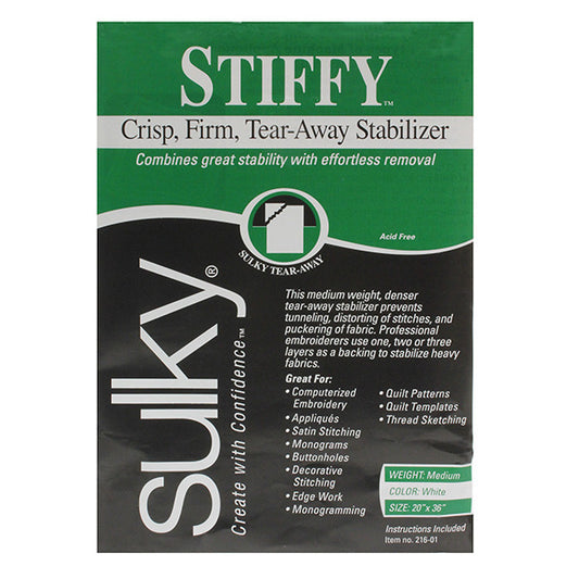 Stiffy Firm Tear-Away Stabilizer White