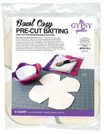 Small Bowl Cozy Pre-Cut Batting 8ct