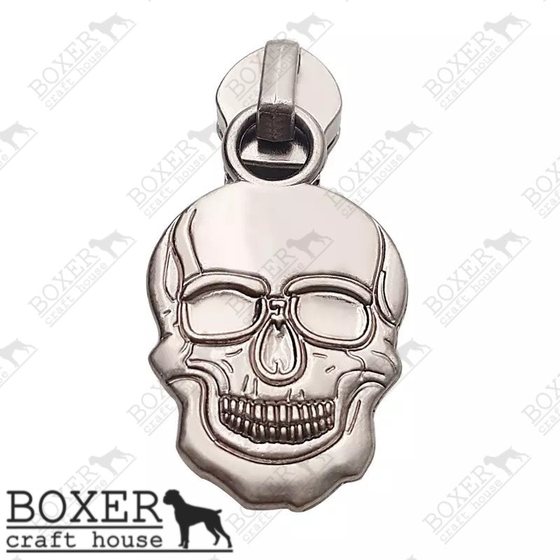 Skull #5 Nylon Zipper Pulls — Wizardry Stitchery & Crafts