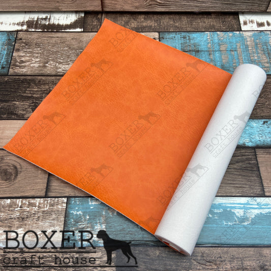 Orange Faux Leather