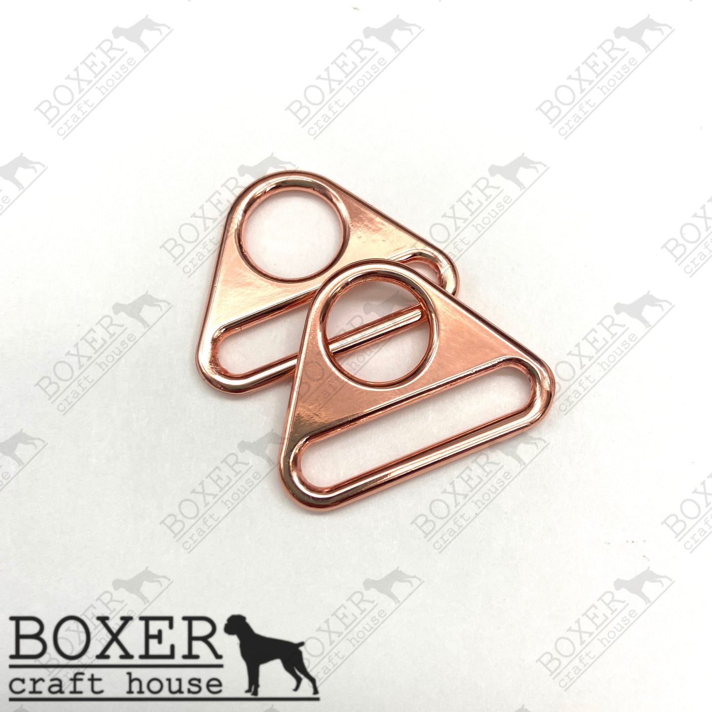 Triangle Rings 1 inch - Rose Gold 2pc