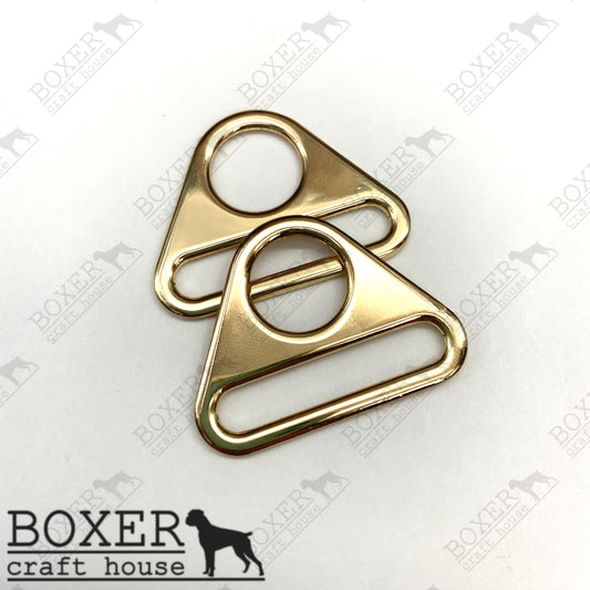 Triangle Rings 1.50 inch - Gold 2pc