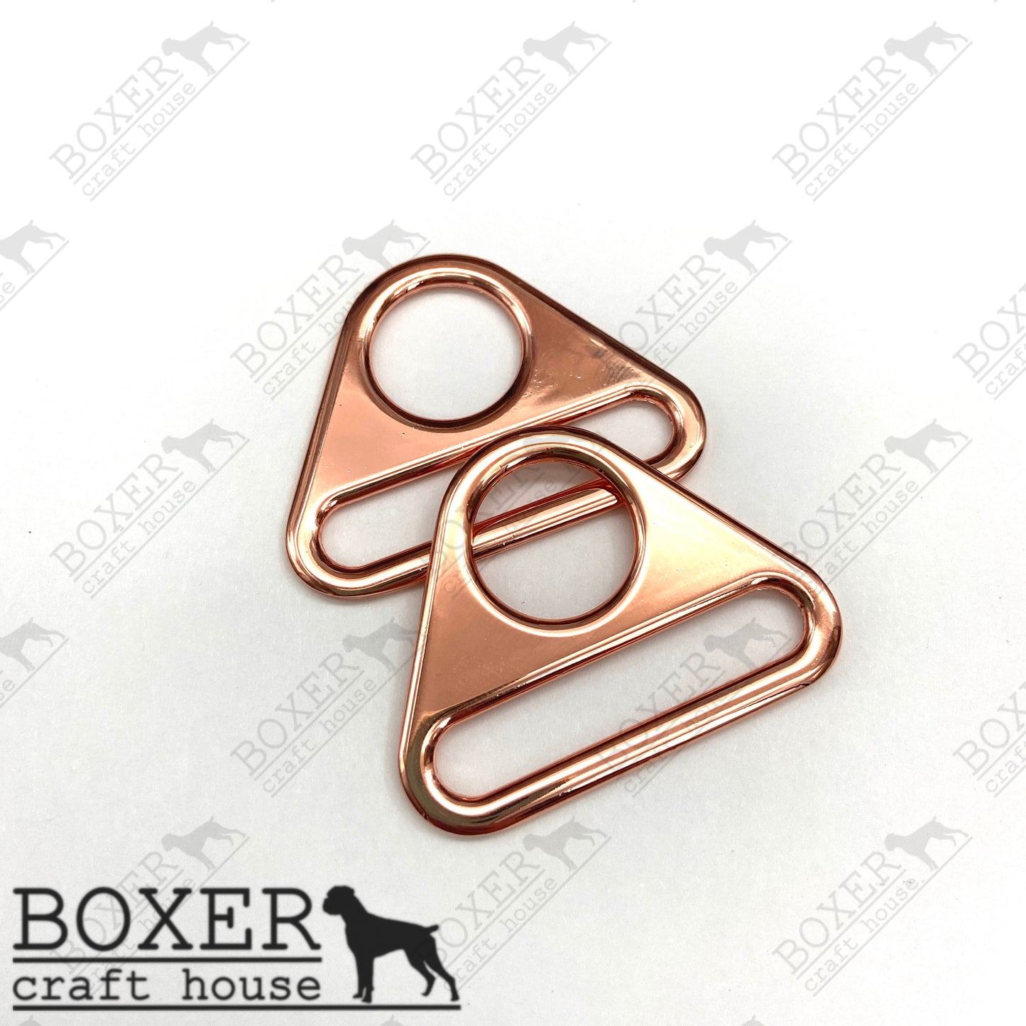 Triangle Rings 1.50 inch - Rose Gold 2pc