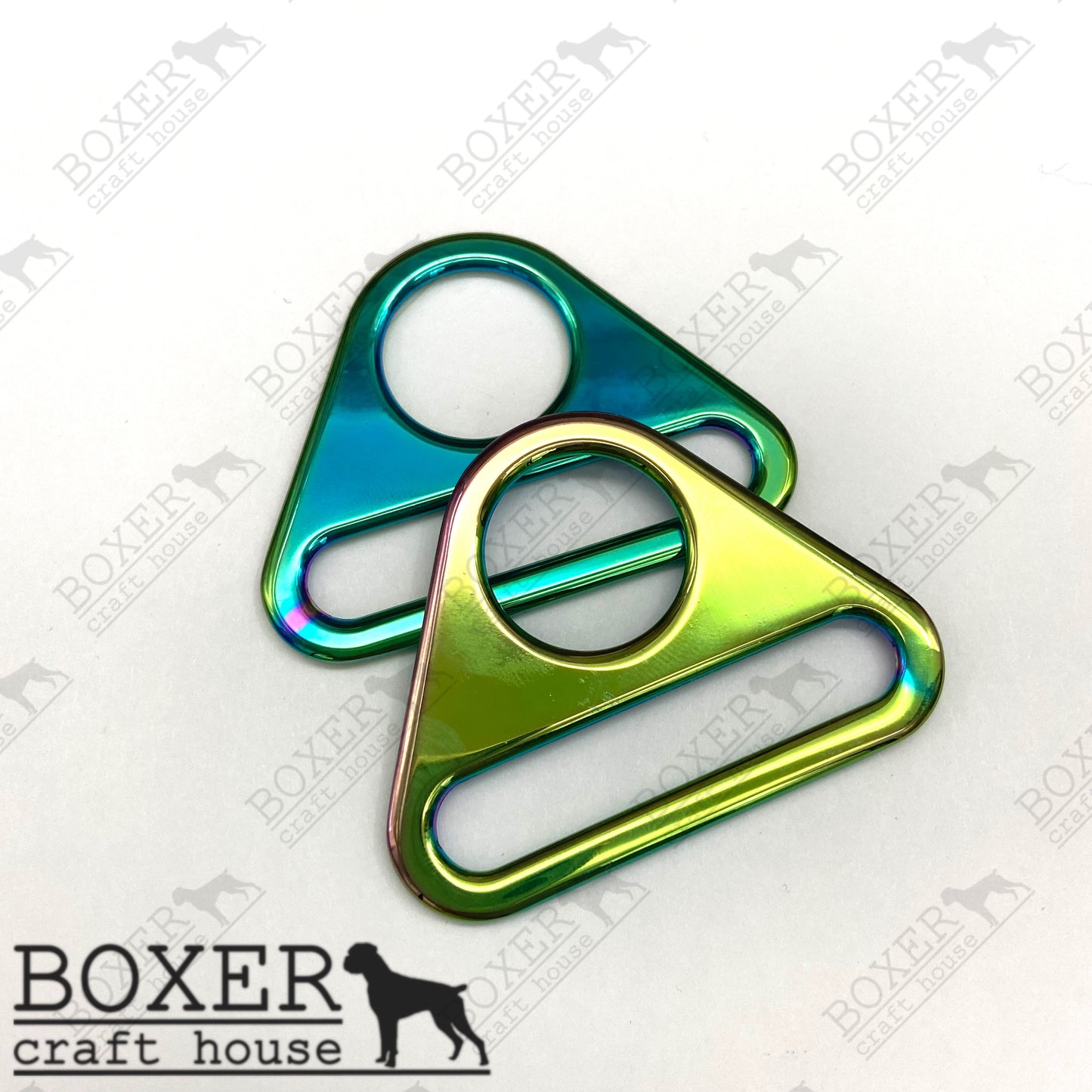 Triangle Rings 2 inch - Rainbow 2pc