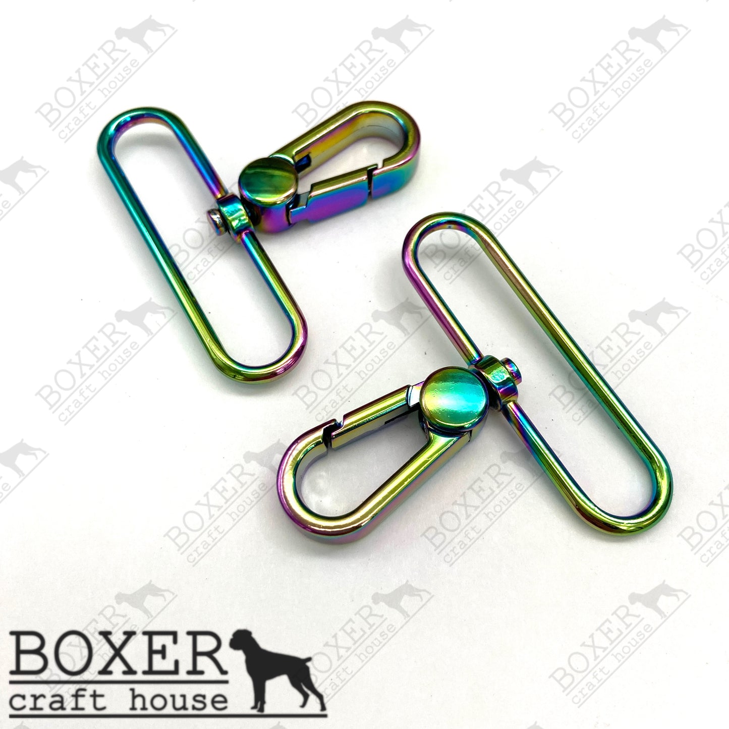 Swivel Hooks 2 inch Flat Profile - Rainbow 2pc