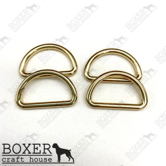 D-Ring 1 inch - Gold 4pc