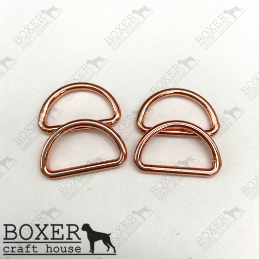 D-Ring 1 inch - Rose Gold 4pc