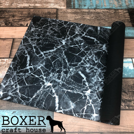 Black and Silver Marble