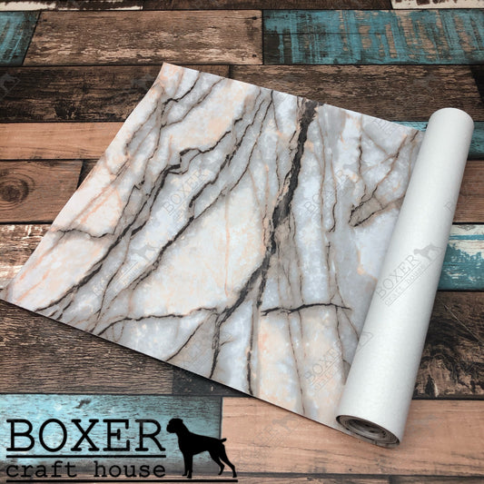 Peach Grey Marble