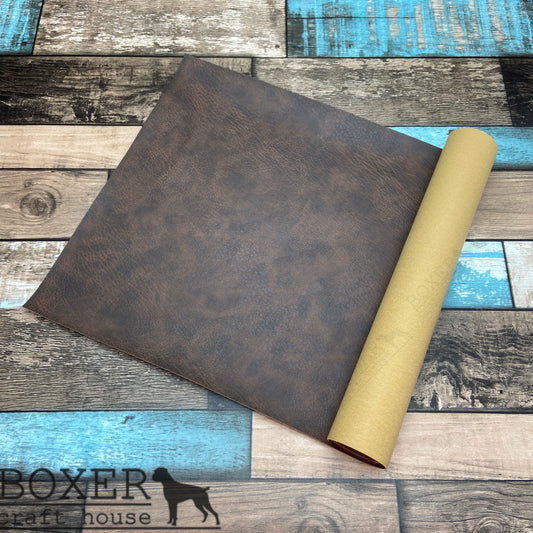 Saddle Brown Faux Leather