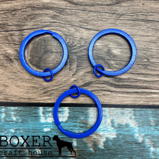 Blue Split Key Ring 10 Pack